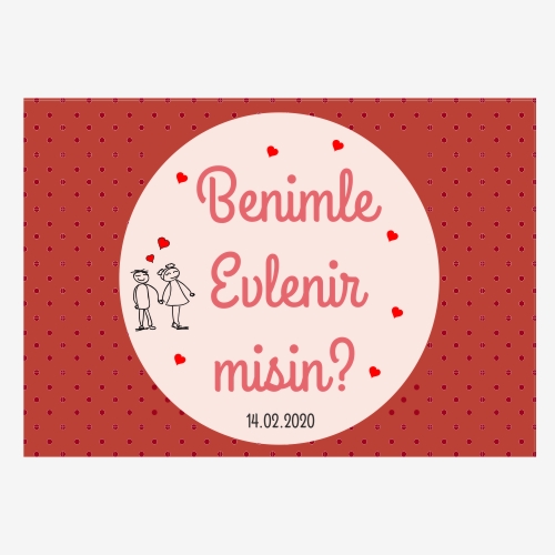 Benimle Evlenir misin pankartı no:6