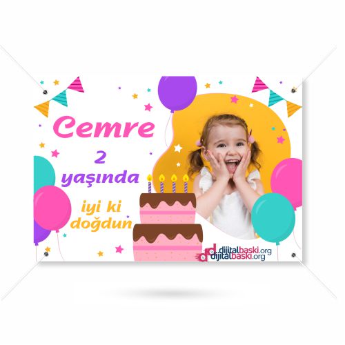 Baby Shower Doğum Günü Afiş Pankartı NO: 04